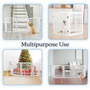 Pet Adobe 5-Panel Foldable Indoor Dog Gate, White