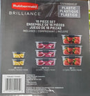 Plastic Food Storage Containers Set - 16 Pieces