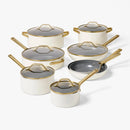 8" Nonstick Ceramic Frying Pan - Cream