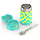 Kids' 16oz FUNtainer Stainless Steel Food Jar - Teal Checkers