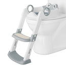 Potty Training Seat with Step Stool Ladder - Grey