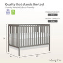 Synergy 5-In-1 Convertible Crib - Cool Grey