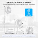 Portable Folding Fan - USB Rechargeable, Lightweight & Compact