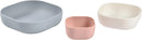 Silicone Mealtime Nesting Bowls Set of 3 - Grey