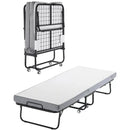 Rollaway Bed, 31 in x 75 in Folding Bed with 4 in Mattress, Twin Size Foldable Bed with Sturdy Metal Frame & Memory Foam Mattress