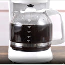 12 Cup Coffee Maker, 1.8 Liter Capacity - White