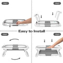 Collapsible Baby Bathtub With Soft Cushion - Gray