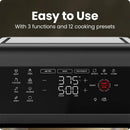 6-in-1 Multifunctional Air Fryer Oven w/ 12 Qt Capacity, Digital Touchscreen - Black