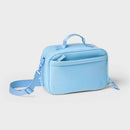 Faux Neoprene Lunch Tote - Powder Blue
