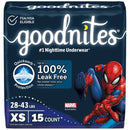 Boys' Disposable Nighttime Underwear - Size XS - 15ct