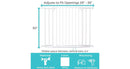 StepSafe Auto-Close Baby Gate - White