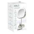 Double-Sided LED Vanity Mirror - Silver