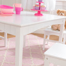 KidKraft Nantucket Wooden Table With Bench and 2 Chairs, Children's Furniture - White