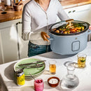 6 Qt Programmable Slow Cooker - Cornflower Blue