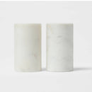 Marble Salt and Pepper Shaker Set - White