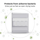 Covered Drying Rack and Organizer Moisture Absorber White