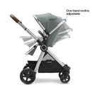 Ultimate 2 Stroller + Bassinet - Grey / Silver Frame
