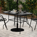 Rectangular Patio Table - Black
