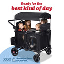 4-Seater Stroller Wagon - Black