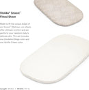 Snoozi Fitted Bassinet Sheets - Dandelion Beige/Vanilla Cream