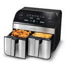 10-Qt. Dual Basket Digital Air Fryer - Black Stainless Steel