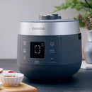 6-Cup Twin Pressure Rice Cooker and Warmer - Gray