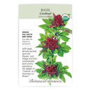 Basil, Botanical interests Cardinal Seeds Organic