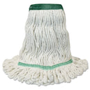 Boardwalk Mop Head, Premium Standard Head, Cotton/Rayon Fiber, Medium, White - BWK502WHNB