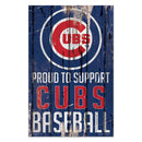 WinCraft, Cubs Baseball Wooden Sign, 11"x17"