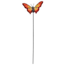 Sunset Vista, Butterfly Plant Pick, Orange, 25"
