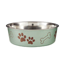 Bella Bowls Loving Pets Dog Bowl, Green, Large