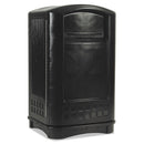 Rubbermaid Plaza Indoor/Outdoor Waste Container, Rectangular, Plastic, 50 Gal, Black - RCP3964BLA