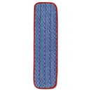 Rubbermaid Microfiber Wet Mopping Pad, 18 1/2" X 5 1/2" X 1/2", Red - RCPQ410RED