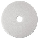 3M Low-Speed Super Polishing Floor Pads 4100, 16" Diameter, White, 5/Carton - MMM08480