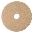 3M Ultra High-Speed Natural Blend Floor Burnishing Pads 3500, 17" Dia., Tan, 5/Ct - MMM19005