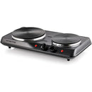 Electric Double Burner Cooktop - Black