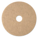 3M Ultra High-Speed Natural Blend Floor Burnishing Pads 3500, 20" Dia., Tan, 5/Ct - MMM19008