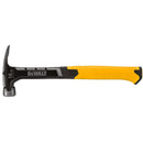 DeWalt 16 oz Smooth Face Rip Claw Hammer 7.50 in. Steel Handle, Pack of 2