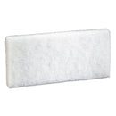 3M Doodlebug Scrub Pad, 4.6" X 10", White, 5/Pack, 4 Packs/Carton - MMM08003
