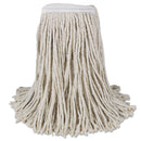 Boardwalk Mop Head, Cotton, Cut-End, White, 4-Ply,