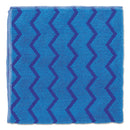 Rubbermaid Hygen Microfiber Cleaning Cloths, 16 X 16, Blue, 12/Carton - RCPQ620BLUCT