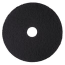 3M Low-Speed High Productivity Floor Pads 7300, 21" Diameter, Black, 5/Carton - MMM08279