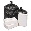 GEN Waste Can Liners, 60 Gal, 1.6 Mil, 38" X 58", Black, 100/Carton - GEN385820