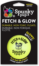 Spunky Pup, Fetch & Glow Ball Medium, Assorted Colors