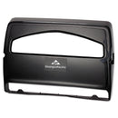 Georgia-Pacific Safe-T-Gard Toilet Seat Cover Dispenser,1/2Fold, 16 3/8 X 2 1/2 X 11 3/4, Black - GPC57748