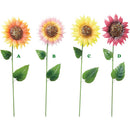 Alpine, Sunflower Garden Metal Stake, Glitter, Sold Individually