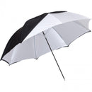 Westcott 45" Optical White Satin with Removable Black Cover Umbrella