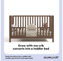 5-in-1 Convertible Crib - Hazelnut