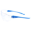 General Electric 03 Series Impact-Resistant Safety Glasses Clear Lens Blue Frame 1 pk