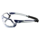 General Electric 11S Series Anti-Fog Impact-Resistant Safety Glasses Clear Lens Blue/Gray Frame 1 pk